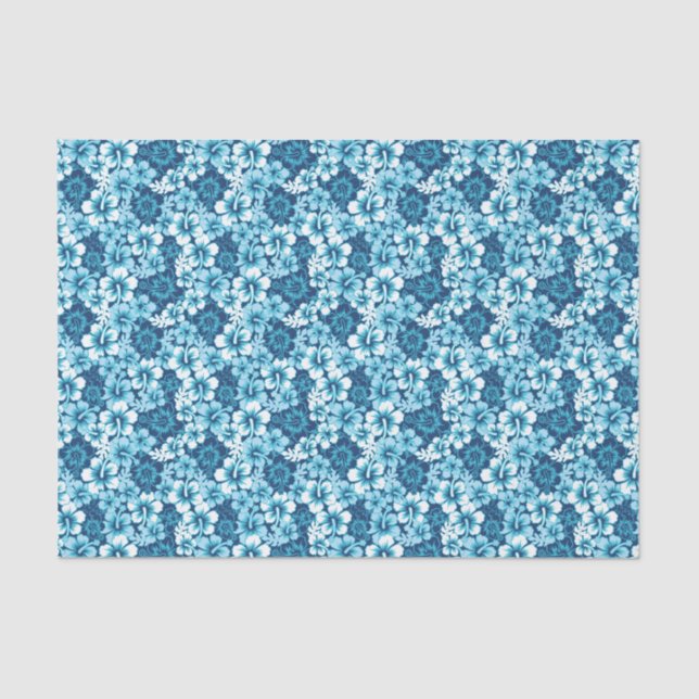 Surf Floral Hibiscus Pattern Tissue Paper (Front)
