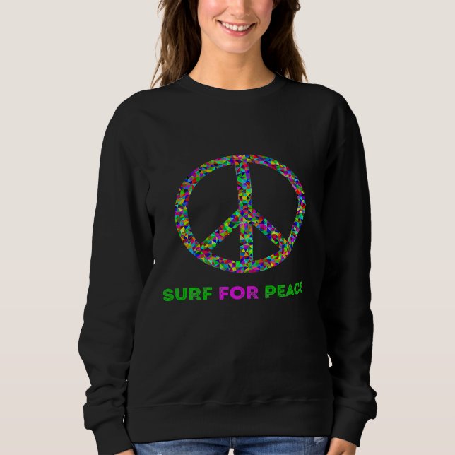 Surf For Peace Premium Sweatshirt (Front)