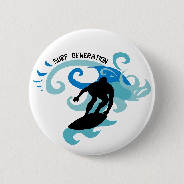 Surf Generation 2 Inch Round Button (Front)