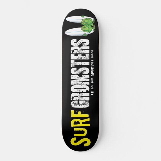 Surf Gromsters fully black Skateboard (Front)