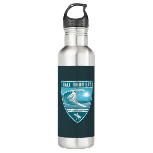 Surf Half Moon Bay California 710 Ml Water Bottle