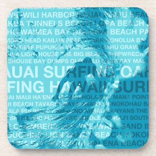 Surf Hawaii Green Room Dessous de verre hawaïens