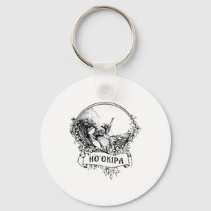 Surf Hookipa Maui Hawaii Vintage Retro Surfing Keychain