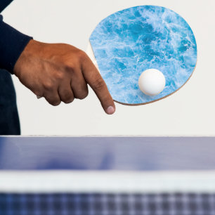 Surf-Inspired Ocean Waves Seascape Ping Pong Paddle
