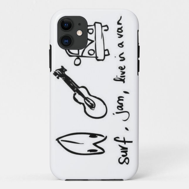 Surf, Jam, Live in a Van Case-Mate iPhone Case (Back)
