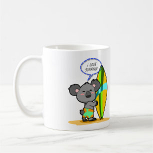 Surf Koala Bear Mug