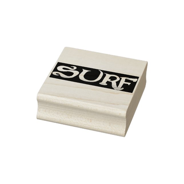 Surf large rubber stamp no handle (Stamp)