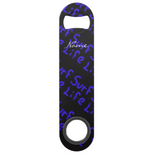 surf life spray-painted blue  any colour speed bottle opener