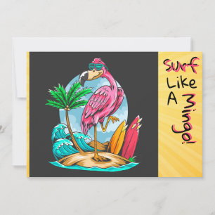 Surf Like a Mingo! Greeting card