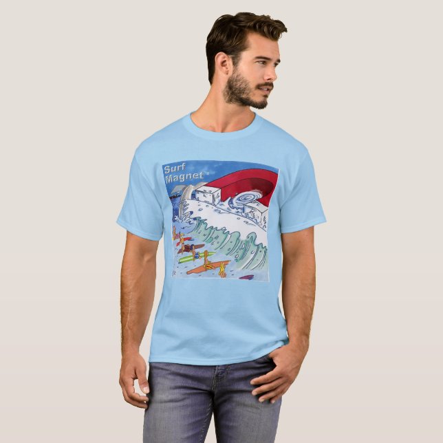 Surf Magnet men blue T-shirt (Front Full)