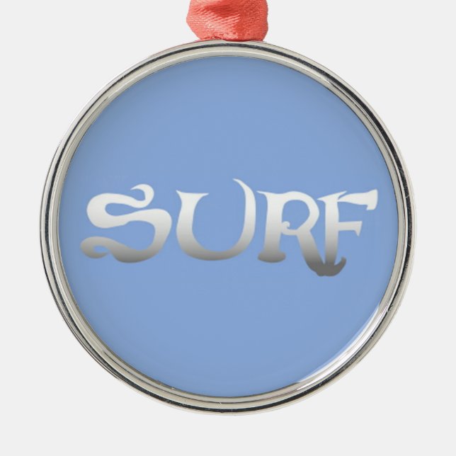 Surf medal metal ornament (Front)