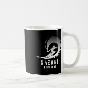Surf Nazare, Surfing Nazare In Portugal, Pipe Surf Coffee Mug