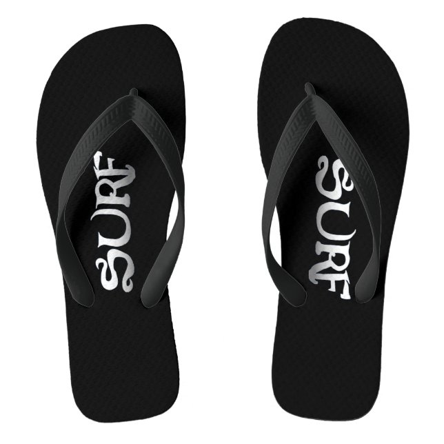 Surf noir larges tongs (Semelle)