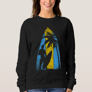 Surf Ocean Water Sport Surfer Surfboard Tropical S Sweatshirt