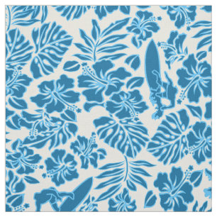 Surf Pareau Hawaiian Hibiscus Aloha Shirt Print Fabric