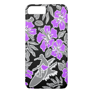 Surf Pareau Hawaiian Hibiscus Surfing iPhone 8 Plus/7 Plus Case
