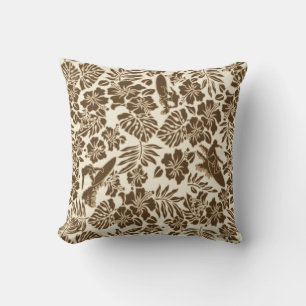 Surf Pareau Hawaiian Reversible Square Pillow