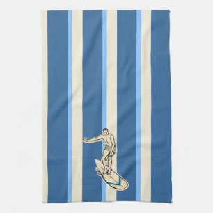 Surf Pareau Hawaiian Striped Kitchen Towel