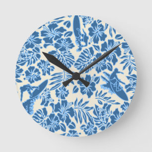 Surf Pareau Hawaiian Wall Clocks