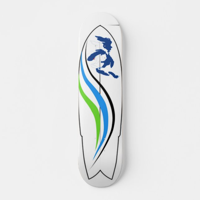 Surf Phish Great Lakes Skateboard (Front)