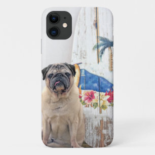 Surf Pug iPhone 11 Case