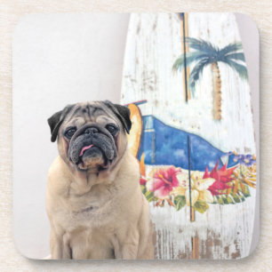 Surf Pug Coaster