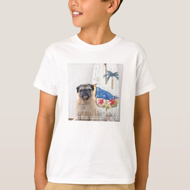 Surf Pug T-Shirt (Front)