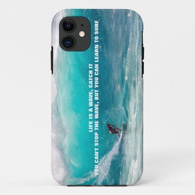 SURF QUOTE   Case-Mate iPhone CASE (Back)
