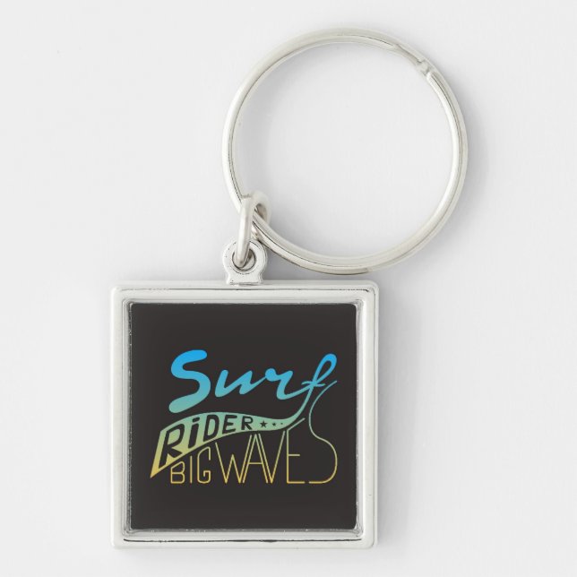 Surf Rider Big Waves Keychain (Front)