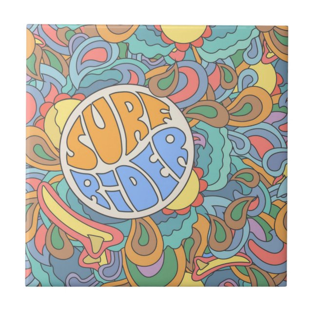 Surf Rider Pattern Tile (Front)