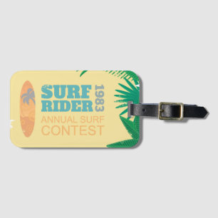 Surf Rider Surf Contest  1983 Luggage Tag