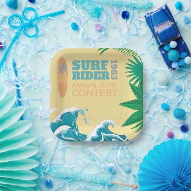Surf Rider Surf Contest |1983 Paper Plate (Party)