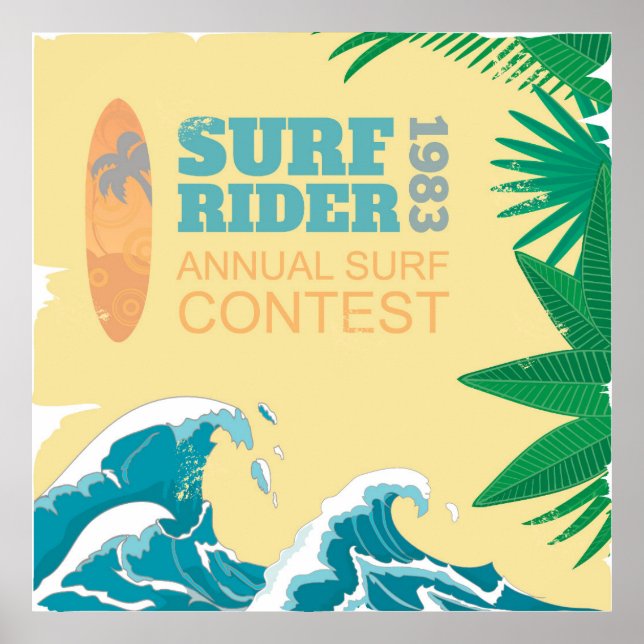 Surf Rider Surf Contest |1983 Poster (Front)