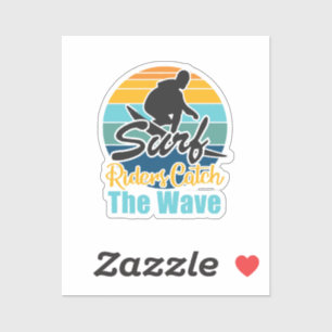 Surf Riders Catch the Waves
