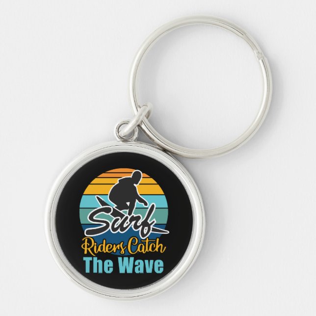 Surf Riders Catch the Waves Keychain (Front)