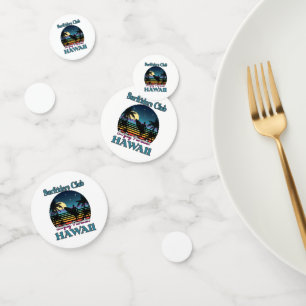 Surf riders Club, Surfing Paradise, Hawaii Confetti