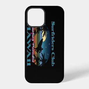 Surf riders Club, Surfing Paradise, Hawaii iPhone 12 Pro Case