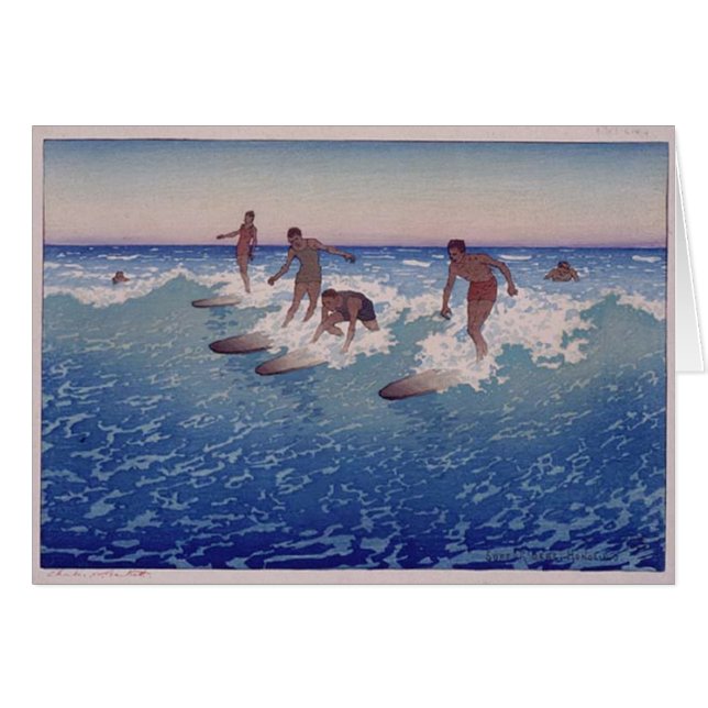 'Surf-Riders, Honolulu' - Charles W. Bartlett (Front Horizontal)