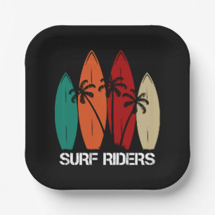 Surf Riders Paper Plate