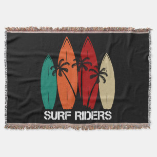 Surf Riders Throw Blanket