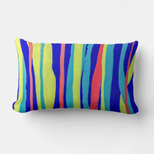 Surf’s Up Cotton Lumbar Throw Pillow