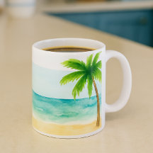Surf Sand Palm Tree Coffee