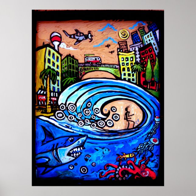 surf shack poster (Front)