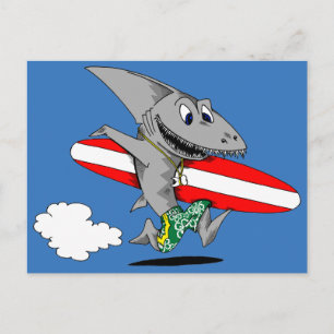 Surf Shark Postcard