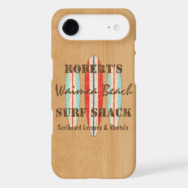 Surf Sign Customize Monogram Hawaiian Surfboards Case-Mate iPhone Case (Back)