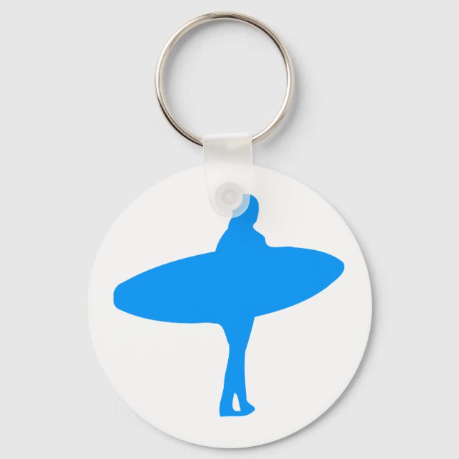 Surf Silhouette Keychain (Front)