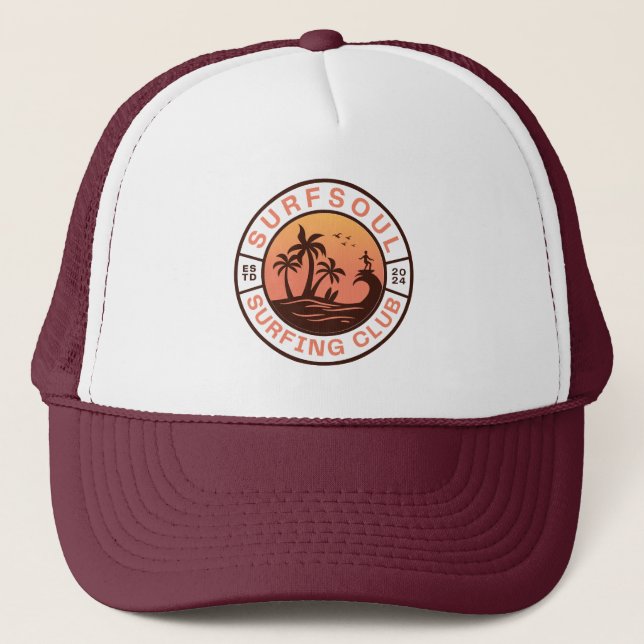 surf soul trucker hat (Front)