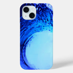 Surf style blue wave iPhone 15 case
