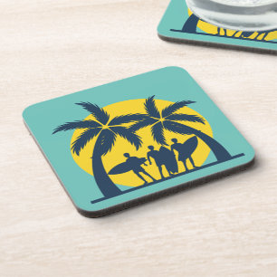 Surf sun and palm trees cool surf coaster