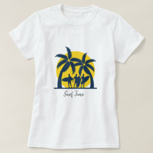 Surf sun and palm trees cool surf T-Shirt